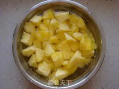 Make Old pineapple meat step 2