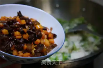 Make Soy sauce mustard fried rice step 9