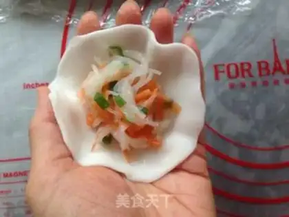Make Fan crystal dumplings step 9