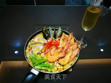 Make Spanish seafood step 19
