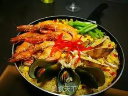 Make Spanish seafood step 20