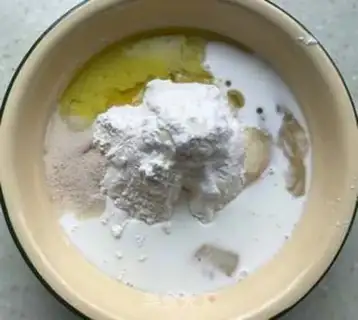Make Mid-band flour snack step 0