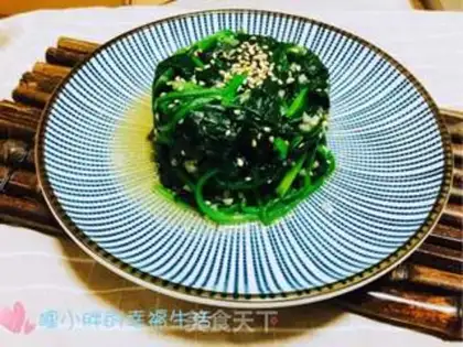 Make Garlic spinach step 8