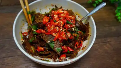 Make Dry spicy beef step 16