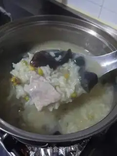 Make Scrawny green bean porridge step 6