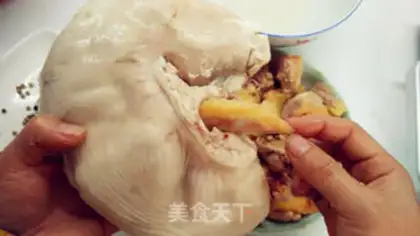 Make Piggy belly chicken step 2