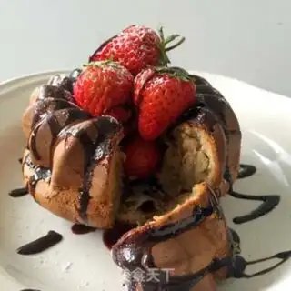 Make Marble strawberry twirl cake step 0
