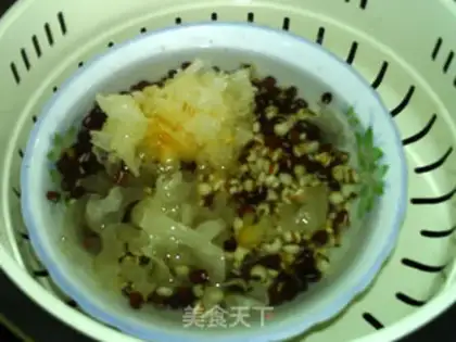 Make The red bean bean is silvery step 3