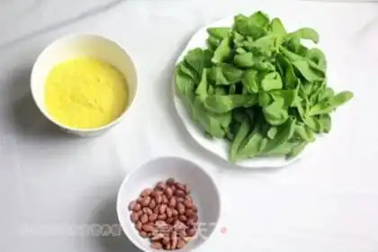 Make Corn paste vegetable congee step 0
