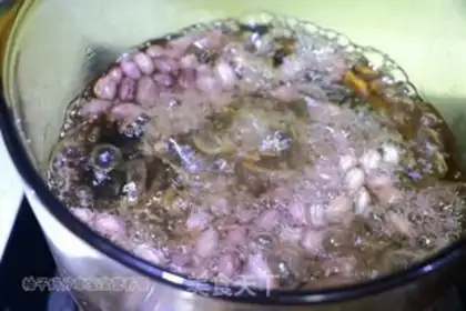 Make Corn paste vegetable congee step 3