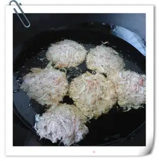 Make # Smelt-shrimp cake # step 4