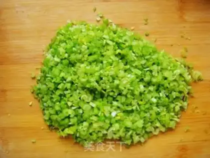 Make Celery pork buns step 4