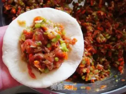 Make Celery pork buns step 11