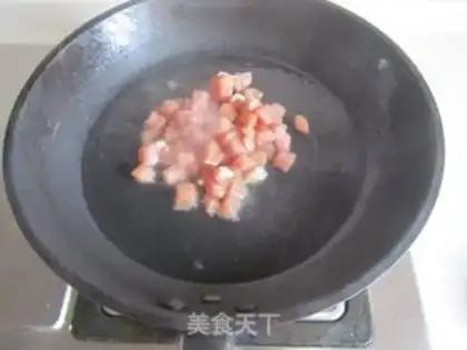 Make Peas eggs and fried meat step 4