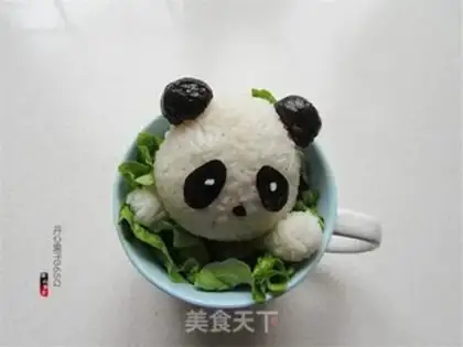 Make A panda cup for children step 9