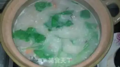 Make Wild catfish congee step 6