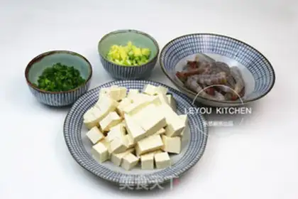 Make Shrimp tofu step 1