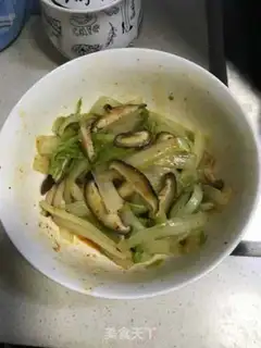 Make Cabbage with mushrooms step 4