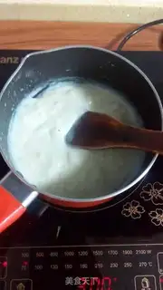 Make Cracker leather and fresh milk step 3