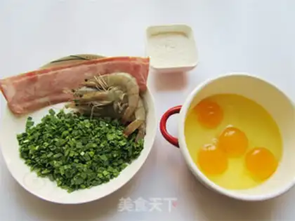 Make Shrimp omelet step 0