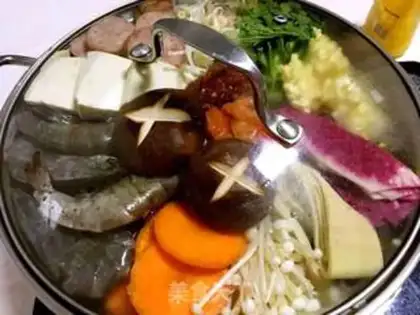 Make The Korean army fire pot step 1