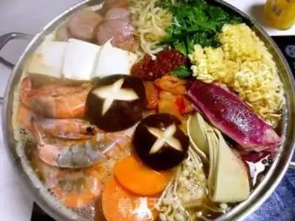 Make The Korean army fire pot step 2