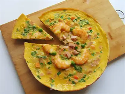 Make Shrimp omelet step 10