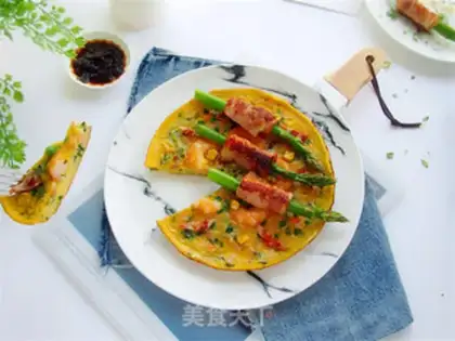Make Shrimp omelet step 12