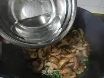 Make Fungus, beans, sausages step 9