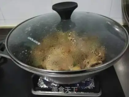Make Fungus, beans, sausages step 10