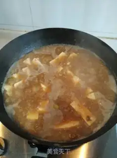 Make Meat and egg sauce and tofu step 5