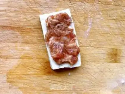 Make Fried tofu box step 3