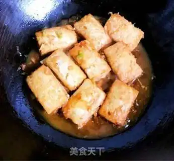 Make Fried tofu box step 9