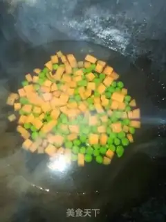 Make Soy sauce, fried rice step 1