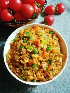 Make Soy sauce, fried rice step 7