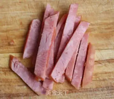 Make Black pepper ham grab cake step 1