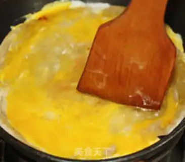 Make Black pepper ham grab cake step 6