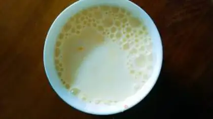 Make Milk egg pudding step 1