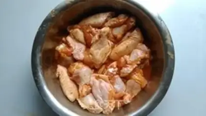 Make Black pepper chicken wings step 2