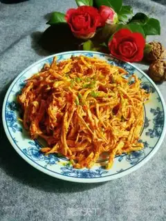 Make Spicy chicken silk step 9