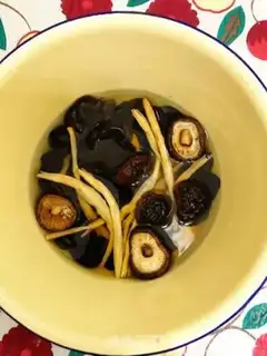 Make Mushroom tofu brain step 0