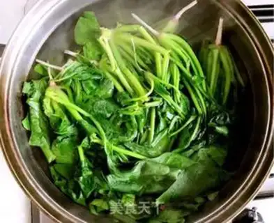 Make Fish spinach step 1