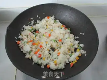 Make Pineapple shrimp rice step 6
