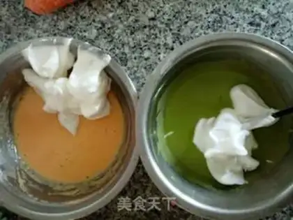 Make Double-coloured vegetable twirl step 4