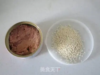 Make Tuna rice cake step 2