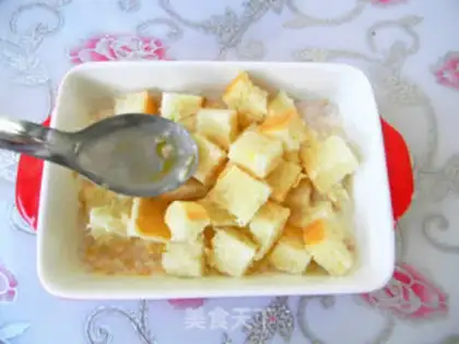 Make Strawberry banana toast pudding step 6