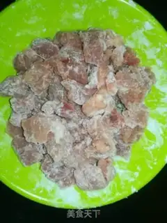 Make Spicy meat step 1