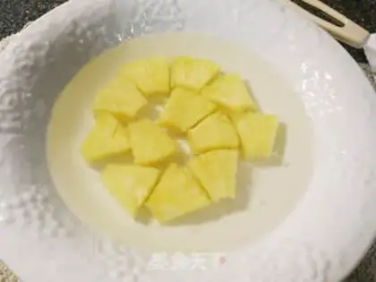 Make Pineapple for chicken steak step 2