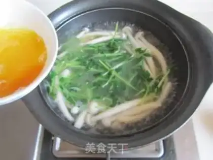 Make Tofu seafood mushrooms and eggs soup step 8