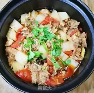 Make Tomato radish beef step 7
